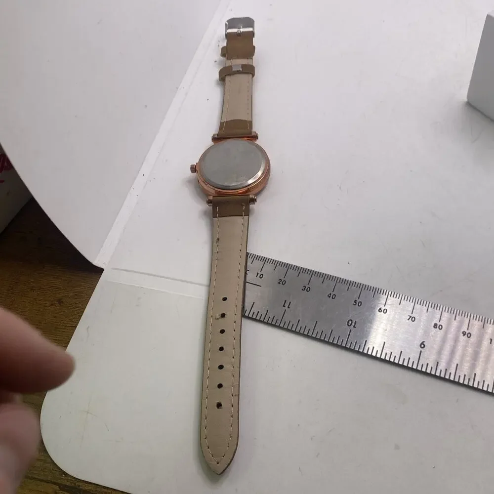 Womens Vintage Leather Quartz Fashion Watch New Battery